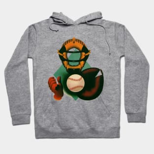 Vintage Baseball Catcher Hoodie